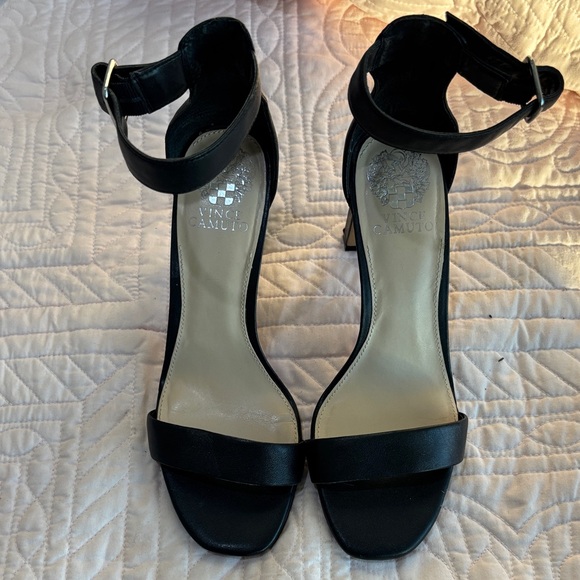 Vince Camuto Shoes - Vince Camuto Black Ankle Strap Heels